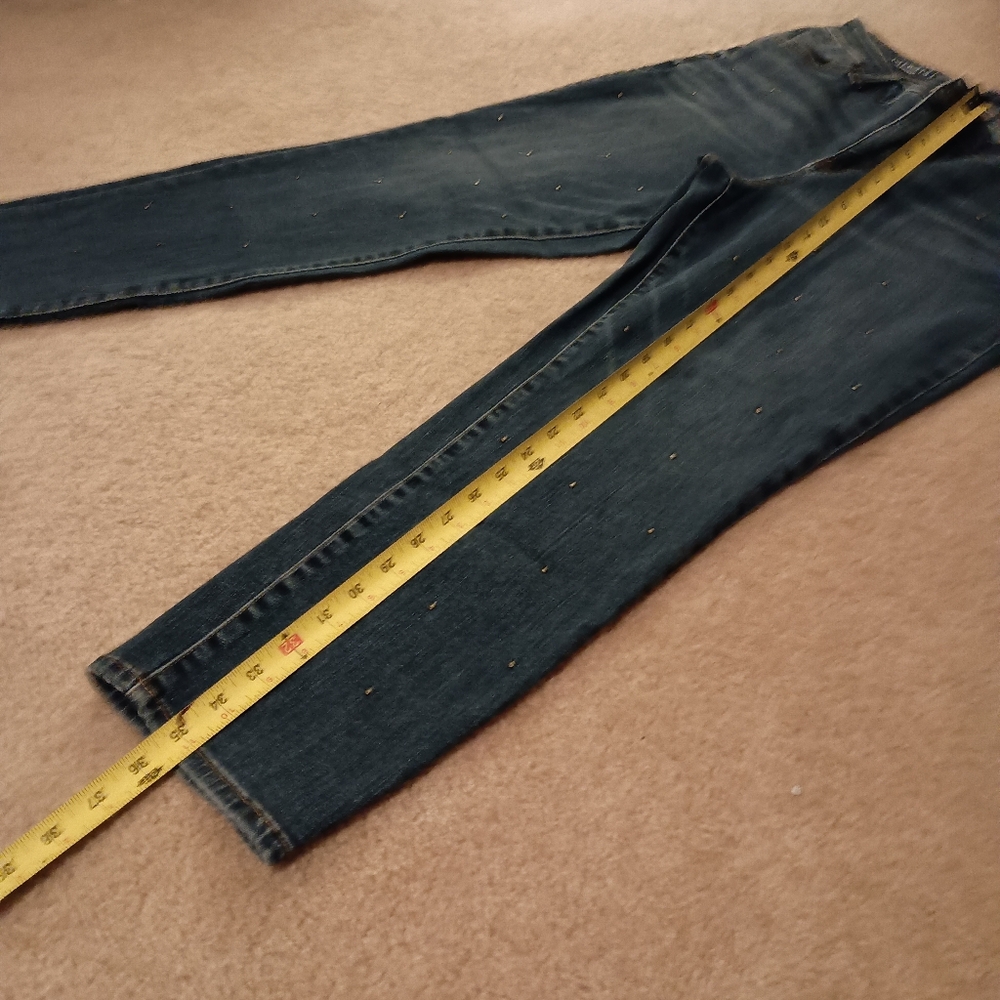 Talbots Studded Flawless Slim Ankle Jeans Size 16P Classic Denim Style Y2K - Picture 8 of 14